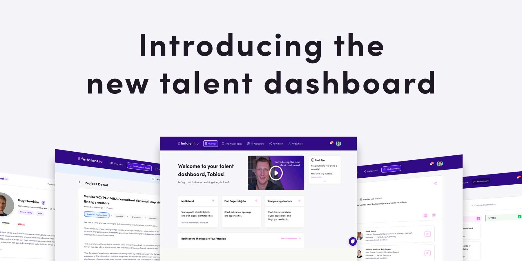 Introducing the new talent dashboard